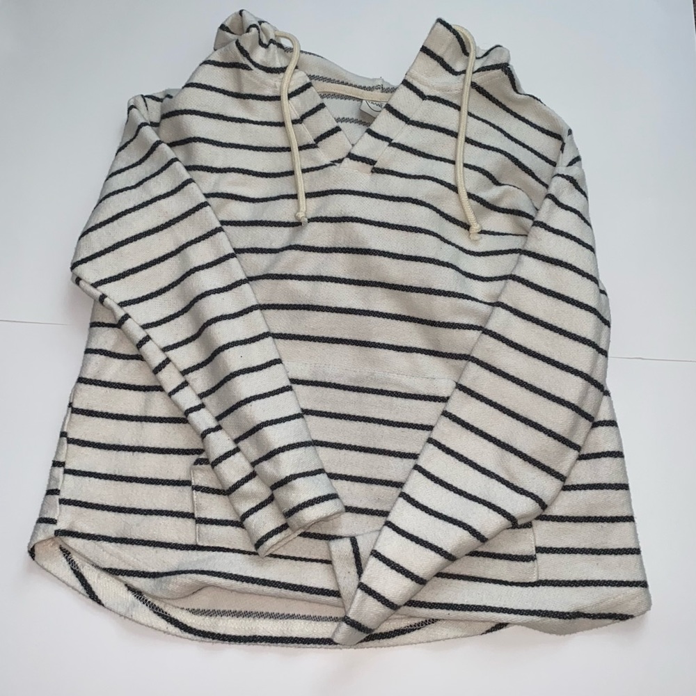 Striped Hooded Sweatshirt